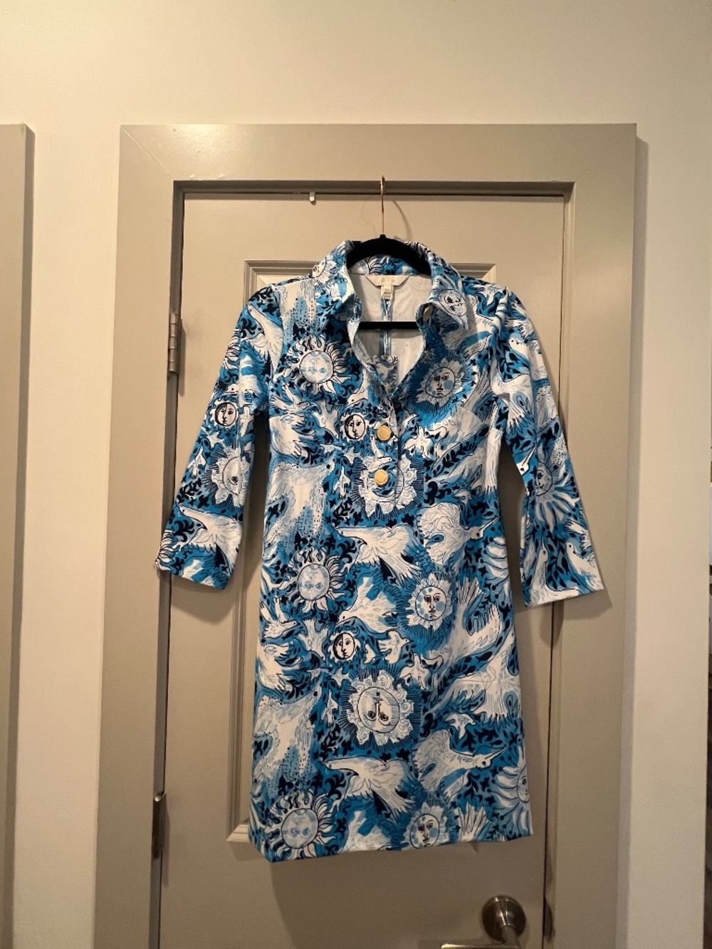 Lilly Pulitzer Bellevue Blue Lilly Gulls Gabi Dress XXS